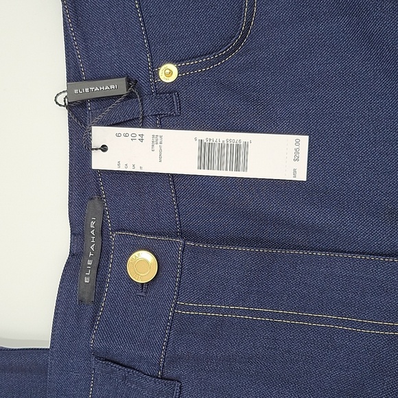 NWT Elie Tahari sz 6 high rise Gavin jeans - Picture 3 of 4